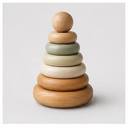 Wooden Stacking Rings — 0-6 m